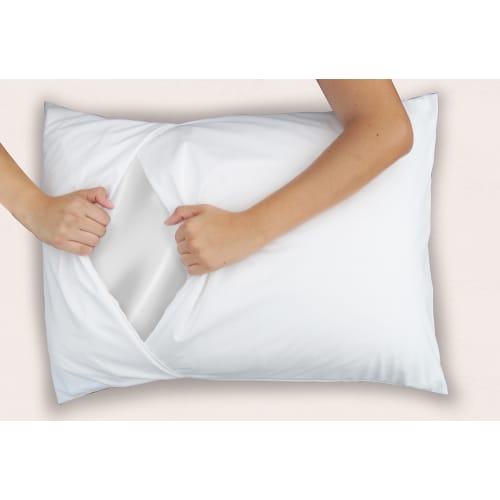 KleenCover® PillowSafe® Envelope Protector, Waterproof/Viral Protection, Standard 21x27, White